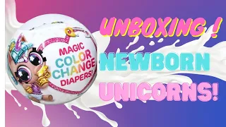 Unboxing 5 Newborn Unicorn Squad Glitter Series 2 Capsules!!!