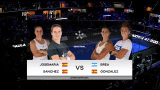 MILANO PREMIER PADEL 2023 SEMIFINALES |JOSEMARIA-SANCHEZ  VS BREA-GONZALEZ