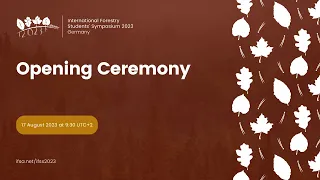 Opening ceremony - Online IFSS 2023