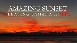 Sunset Bacardi Beach 4K | Cruise Ship | Samana dominican republic