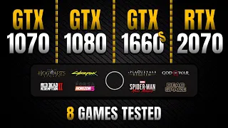 GTX 1070 vs GTX 1080 vs GTX 1660s vs RTX 2070 || Late 2023 Test in 8 Games