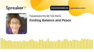 Finding Balance and Peace