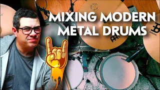 How To Mix MASSIVE Modern Metal Drums