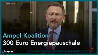 Gestiegene Energiepreise - Statement der Parteivorsitzenden der Ampel-Koalition zum Entlastungspaket