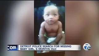 Detroit police searching for missing baby girl