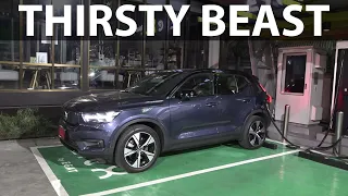 Volvo XC40 78 kWh AWD range test