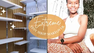 EXTREME TINY SHOP MAKEOVER. DECOR SHOP REDESIGN ON A BUDGET.