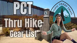 My PCT Thru Hike Gear List 2024