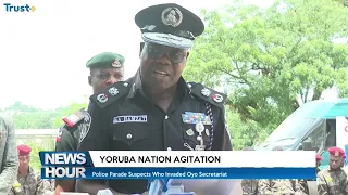 Police Parade Suspects Who Invaded Oyo Secretariat- Yoruba Nation Agitation