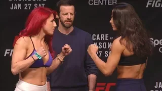 Randa Markos vs. Juliana Lima - Weigh-in Face-Off - (UFC on Fox: Jacaré vs. Brunson 2) - /r/WMMA