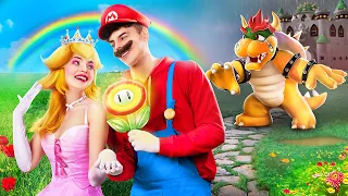 Princesa Peach está desaparecida! Como Se Tornar Super Mario Bros Na Vida Real!