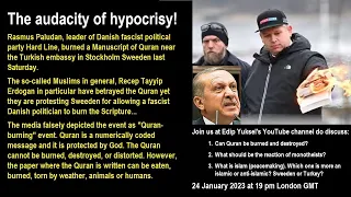 Edip Yuksel (E) The so-called Quran-Burning & Audacity of Hypocrisy