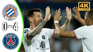 MONTPELLIER 0-4 PSG | Ligue 1 UberEats 2021-22 highlights |#paris#psg#messi#parissaintgermain