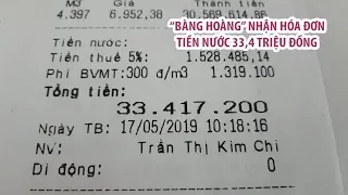 Bàng hoàng nhận hóa đơn tiền nước 33,4 triệu, tăng 300 lần, một gia đình suýt ngất