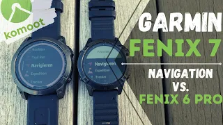 Garmin Fenix 7 Navigation with Komoot in test