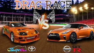 Toyota Supra vs Nissan GTR | can i win with SUPRA | WHO IS DRAG RACE KING
