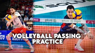 Volleyball Passing Practice - Erik Shoji & Aleksander Sliwka