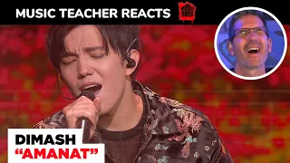 Music Teacher REACTS TO Dimash "Amanat" | MUSIC SHED EP 140