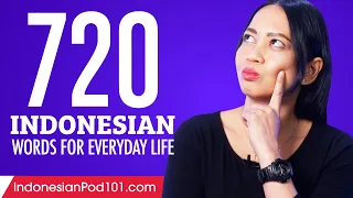 720 Indonesian Words for Everyday Life - Basic Vocabulary #36