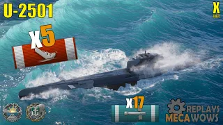 Submarine U-2501 5 Kills & 116k Damage | World of Warships Gameplay