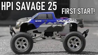 I bought a HPI SAVAGE 25! Firing Her Up