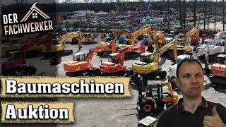 Baumaschinen Auktion - Hier kommen tonnenweise Maschinen unter den Hammer!