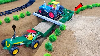 diy agriculture land leveller machine || diy tractor trolley loading || @NovaFarming