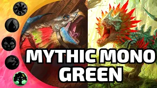 🟢Finding A Playable Mythic Mono Green Deck | MTG Magic the Gathering Arena Standard