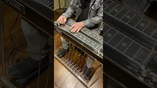 Pedal Steel Guitar Riff’n (Too Cold At Home) Mark Chestnut #short #tutorial #pedalsteelguitar #mark