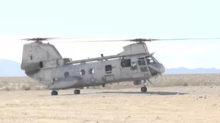 USMC's Boeing Vertol CH-46 Sea Knight in Action