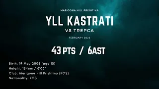 Yll Kastrati vs Trepca 43pts / 6ast