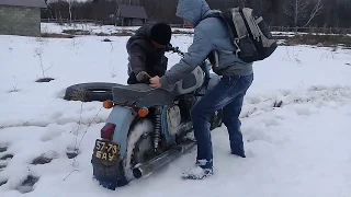 Ремонт мотоцикла иж планета 3.Первый выезд после зимы.