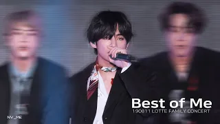 190811 LOTTE FAMILY CONCERT Best of Me 방탄소년단 뷔 FOCUS BTS V