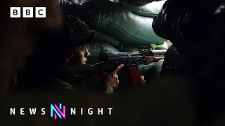 Ukraine frontline: Soldiers dig trenches under fear of Russian snipers | BBC Newsnight