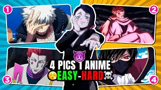 4 VILLAINS 1 ANIME👿 (☠️HARD ➜ SUPER EASY😮‍💨) | 4 PICS 1 ANIME QUIZ