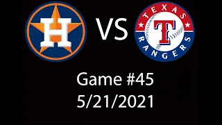 Astros VS Rangers  Condensed Game Highlights 5/21/21