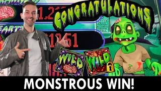 MONSTROUS WIN! 🧟‍♂️ Better Off Ed Slot Win 🎰 Seven Feathers #ad