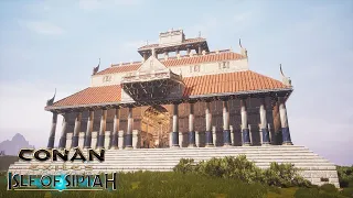 HOW TO BUILD A ARGOSSEAN CITY #1 - THE HALL OF THE COUNCIL  [SPEED BUILD] - CONAN EXILES