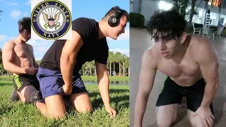 Bodybuilders try the US Navy Seals Fitness Test without Practice *Teen Edition*