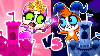 PINK or BLACK Castle?💖🖤Baby Cats Play Funny Games & Challenges😻Kids Cartoons by Purr-Purr Stories