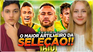 REACT EM CASAL - ♫ HISTÓRICO! NEYMAR É O MAIOR ARTILHEIRO DA SELEÇÃO BRASILEIRA!