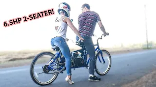 Can 6.5HP motor power a tandem bike?