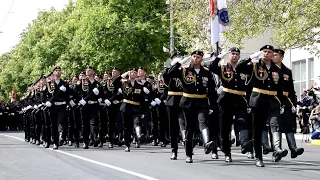 Victory Day 2017. Sevastopol. Parade of troops of the Sevastopol garrison.