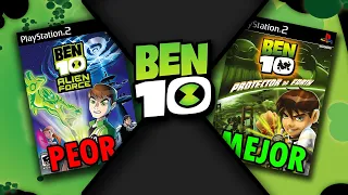 TODOS LOS JUEGOS DE BEN 10: DE PEOR A MEJOR