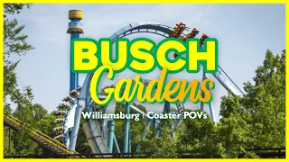 Busch Gardens Williamsburg Rollercoaster POVs 4K | On-ride | Front Seat