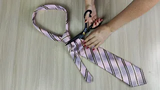 Не выкидывайте старый и ненужный галстук! Его можно использовать повторно!