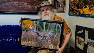 Using Olympus 300MM F-4 and Epson 9880 for Fine Art Prints of Raptors and Wildlife. Ford E-15 Van...