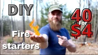 DIY fire starters! Cheap and easy !