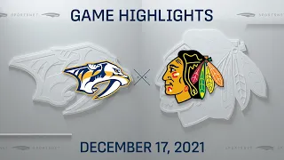 NHL Highlights | Predators vs. Blackhawks - Dec. 17, 2021