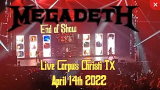 Etron Playing - Megadeth Live End of Show Corpus Christi TX April 14th 2022